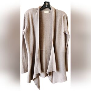 Altar'd State beige cardigan with handkerchief hem